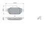 0986461119 Комплект тормозных колодок, дисковый тормоз BOSCH підбір по vin на Brocar