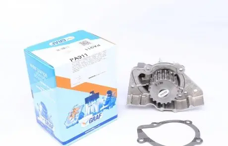 PA911 Помпа води Fiat Scudo/Ducato/Peugeot/Citroen/Hyundai 1.8-1.9D/TD 94-06 (20z)(B/B)(7 лоп)(d імп=71мм) GRAF підбір по vin на Brocar