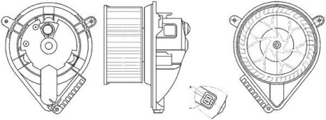 AB272000S Моторчик печки MB Vito (W638) 96-03 MAHLE / KNECHT подбор по vin на Brocar