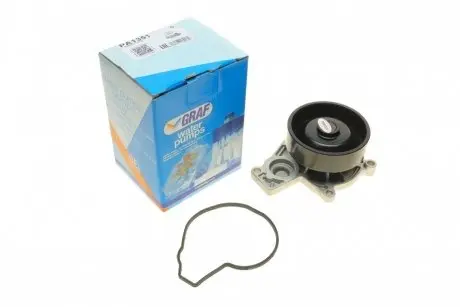 PA1351 Помпа воды Mini Cooper (F55/F56) 1.5d B37 14- (R/B) (5 лоп.) GRAF підбір по vin на Brocar