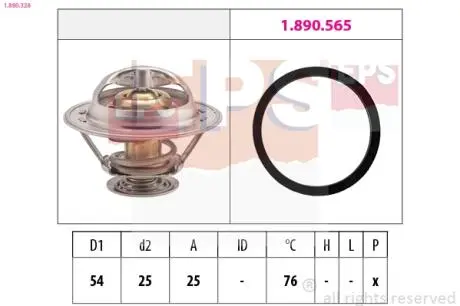 1880328 Термостат Master 2.5D EPS підбір по vin на Brocar