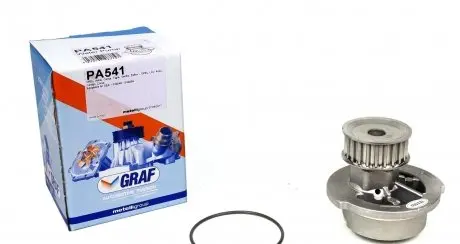 PA541 Помпа воды Opel Astra F/G/Combo/Corsa B/Vectra B/Zafira A 1.4 16V/1.6 16V 94- (23z) (R/B) (7 лоп) GRAF подбор по vin на Brocar