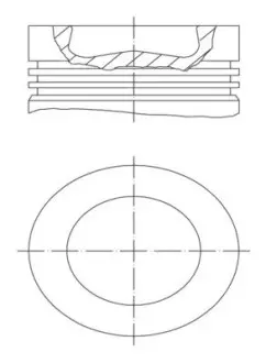 0039800 Поршень MAHLE / KNECHT подбор по vin на Brocar
