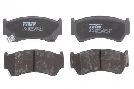 GDB3180 Комплект тормозных колодок, дисковый тормоз TRW подбор по vin на Brocar