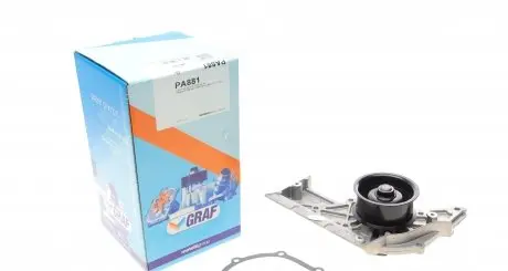 PA881 Помпа води Audi A4/A6/A8 3.0/3.0quattro 01-06 (R/B) (5 лоп) GRAF підбір по vin на Brocar