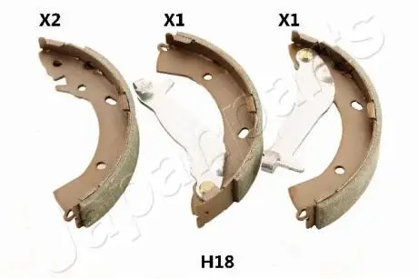 GFH18AF Комплект тормозных колодок JAPANPARTS подбор по vin на Brocar