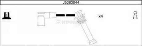 J5383044 Комплект кабелів запалювання NIPPARTS підбір по vin на Brocar