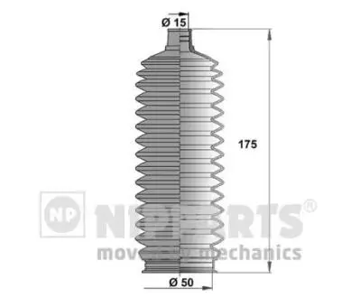 J2846008 Пильовик рульового механізма NIPPARTS підбір по vin на Brocar