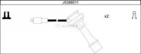 J5388011 Комплект кабелей зажигания NIPPARTS подбор по vin на Brocar