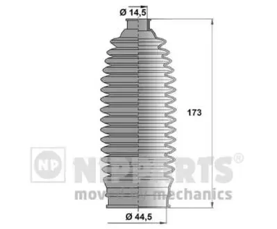 N2847014 Пыльник рулевого механизма NIPPARTS подбор по vin на Brocar