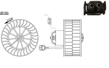 AB44000S SILNIK DMUCHAWY BMW 3 (E36) MAHLE / KNECHT підбір по vin на Brocar