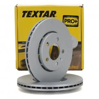 92082205 Диск тормозной (передний) Skoda Octavia/Fabia/Roomster 06- (256x22) PRO+ TEXTAR підбір по vin на Brocar