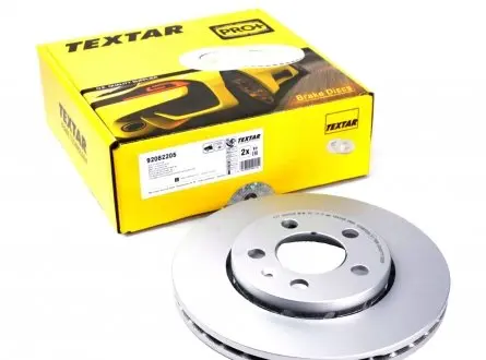92082205 Диск гальмівний (передній) Skoda Octavia/Fabia/Roomster 06- (256x22) PRO+ TEXTAR підбір по vin на Brocar