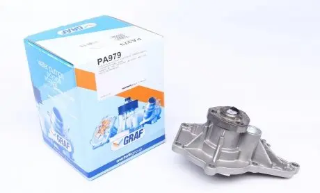 PA979 Помпа води Audi A4-A8/Q7/VW Touareg 2.7-3.0TDI/3.2FSI 04-18 (R/B) (7 лоп.) GRAF підбір по vin на Brocar