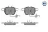 0252301820PD Колодки тормозные (передние) Audi A4/A6/VW Passat 95- MEYLE підбір по vin на Brocar
