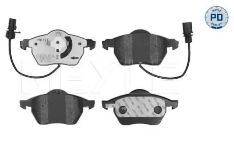 0252301820PD Колодки гальмівні (передні) Audi A4/A6/VW Passat 95- MEYLE підбір по vin на Brocar