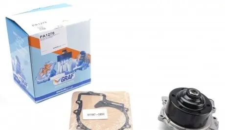 PA1278 Помпа воды MB Vito/Viano (W639) 2.0-2.2 CDI OM651 10- (B/B) (9 лоп) GRAF подбор по vin на Brocar