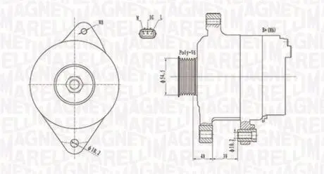 063731800010 Генератор MAGNETI MARELLI підбір по vin на Brocar