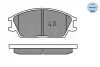 0252101214 Колодки гальмівні (передні) Hyundai Accent I/II 89-06/Getz 02-11 (Akebono) MEYLE підбір по vin на Brocar