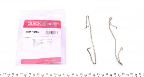 1091057 Планка суппорта (переднего) прижимная (к-кт) Ford Sierra/Escort 85-95 QUICK BRAKE подбор по vin на Brocar