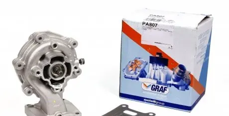 PA807 Помпа воды Ford Transit VII 2.0DI/TDCi 00-06/Mondeo III 2.0/2.2TDCi 00-07 (B/B) (8 лоп.)(с корпусом) GRAF подбор по vin на Brocar