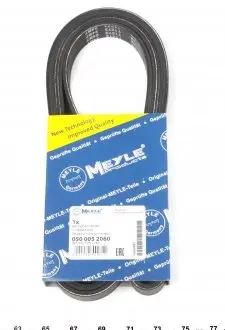 0500052060 Ремінь генератора BMW 3 (E46)/5 (E39)/7 (E38) 3.0D 98-05 (5PK2060) MEYLE підбір по vin на Brocar
