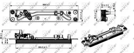 31285 Радіатор масляний BMW X5 (E70)/X6 (E71/E72) 3.0-4.4 06-13- (АКПП) NRF підбір по vin на Brocar