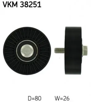 VKM38251 Обводний ролик SKF підбір по vin на Brocar