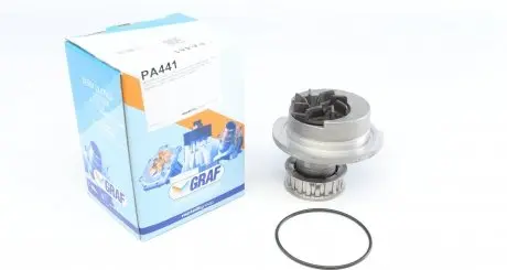 PA441 Помпа води Opel Corsa A/Kadett D/E/Ascona B/C 1.3/1.3N/1.3S 79-89 (19z) (B/B) (8 лоп) GRAF підбір по vin на Brocar