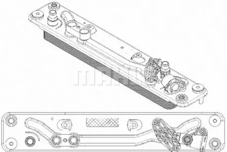 CLC182000P Охолоджувач мастила MAHLE / KNECHT підбір по vin на Brocar