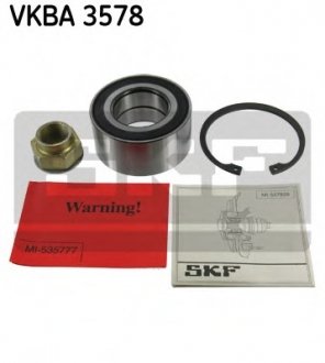 VKBA3578 Комплект подшипника ступицы колеса SKF подбор по vin на Brocar