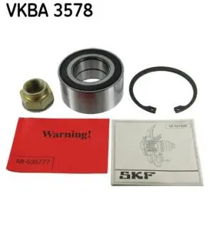 VKBA3578 Комплект подшипника ступицы колеса SKF підбір по vin на Brocar