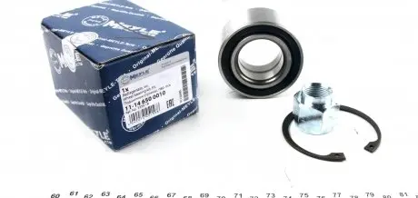 11146500010 Підшипник маточини (передньої) Peugeot 106 91-03 (35x66x32) MEYLE підбір по vin на Brocar