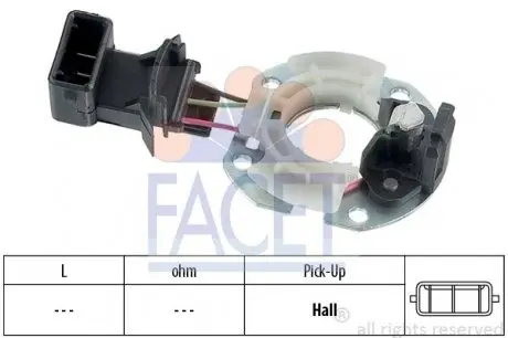 82723 Датчик системы зажигания FACET підбір по vin на Brocar
