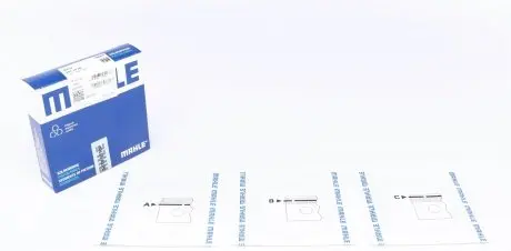 08324N0 Кільця поршневі BMW 3/5/7/X5 3.0D (M57) (84.0mm/STD) (2.5-2-2) MAHLE / KNECHT підбір по vin на Brocar