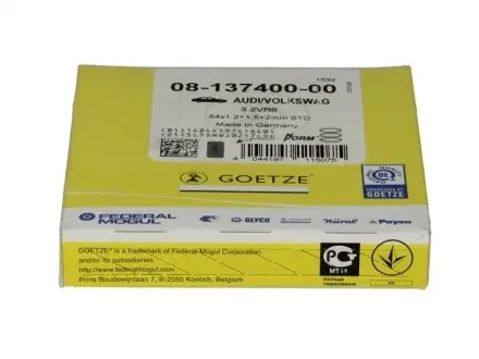 0813740000 Комплект кілець на поршень GOETZE підбір по vin на Brocar