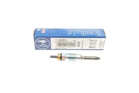 0250202024 Свічка розжарювання Renault Clio/Megane 1.9D 96-03 BOSCH підбір по vin на Brocar