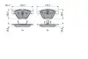0986494036 Тормозные колодки к-кт. BOSCH підбір по vin на Brocar