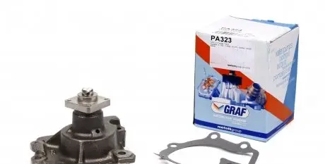 PA323 Помпа воды Ford Transit III/IV/V/VI 2.5DI/TD/TDI 83-00 (R/B) (6 лоп.) GRAF підбір по vin на Brocar