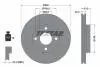 92063503 Диск тормозной (передний) Ford Focus/Mondeo/Scorpio 1.6-2.9 93-00 (260x24) PRO TEXTAR підбір по vin на Brocar