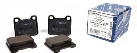 0252068715 Колодки тормозные (задние) MB E-class (W201/W124) MEYLE подбор по vin на Brocar