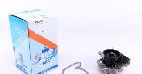 PA763 Помпа воды Audi A4-A6 2.7T/quattro/S4 quattro 97-05 (B/B) (5 лоп.) (h шкива=32mm) GRAF підбір по vin на Brocar