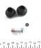 1131354 Ремкомплект направляющих суппорта (переднего) Renault Kangoo 1.2-1.9 97- (Bosch) QUICK BRAKE підбір по vin на Brocar