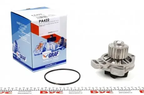 PA422 Помпа води Audi 100 2.0D/TD/2.4D/2.5TDI 82-91/VW LT 2.4D/TD 78-96 (20z) (B/B) GRAF підбір по vin на Brocar