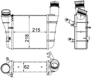 CI336000S Інтеркулер MAHLE / KNECHT підбір по vin на Brocar