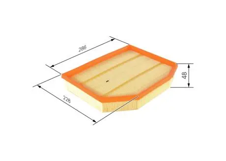 F026400463 Фільтр повітря BOSCH підбір по vin на Brocar