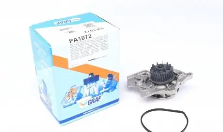 PA1072 Помпа води Audi A3-A8/Skoda Octavia/VW Passat/T5/Golf/Tiguan 1.8-2.0TFSI/TSI 04- (29z) (B/B) (6 лоп) GRAF підбір по vin на Brocar