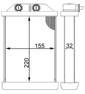 AH220000S NAGRZEWNICA AUDI A6 97-05 MAHLE / KNECHT підбір по vin на Brocar