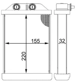 AH220000S NAGRZEWNICA AUDI A6 97-05 MAHLE / KNECHT підбір по vin на Brocar