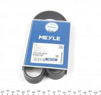 0500050835 Ремень генератора BMW 3 (E46)/5 (E39) 1.8D/2.0D 98-03 (5PK835) MEYLE подбор по vin на Brocar